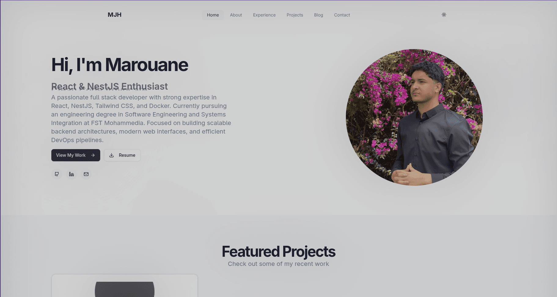 Next.js Portfolio with Blog API
